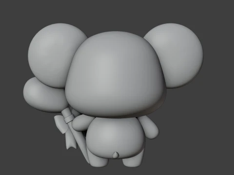 Cute 3dprinable koala toy and heart for valentine gift 3D Print Model