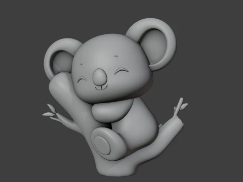 Cute 3dprinable koala toy 3D Print Model