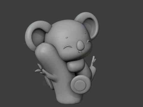 Cute 3dprinable koala toy 3D Print Model