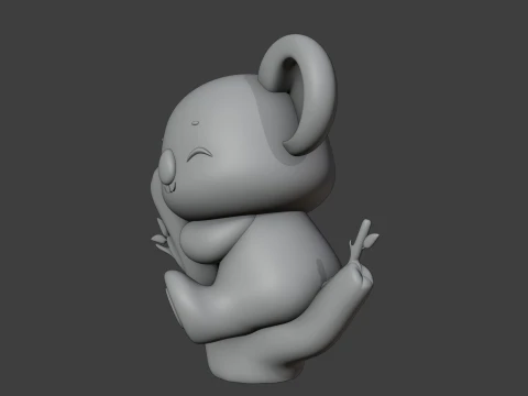 Cute 3dprinable koala toy 3D Print Model