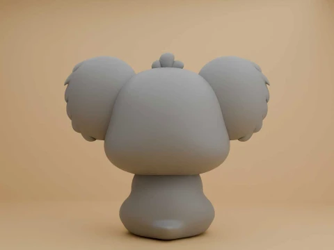 Cute 3dprinable koala toy and heart for valentine gift 3D Print Model