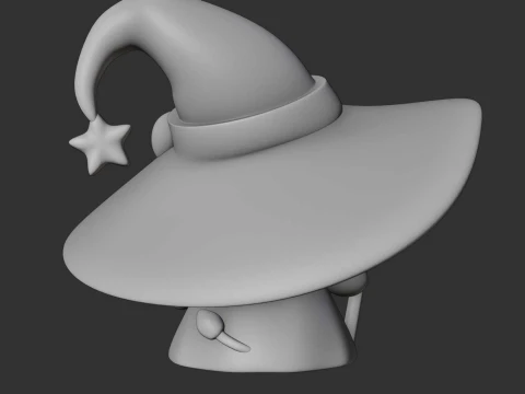 Cute 3dprintable lion wizard for halloween gift 3D Print Model