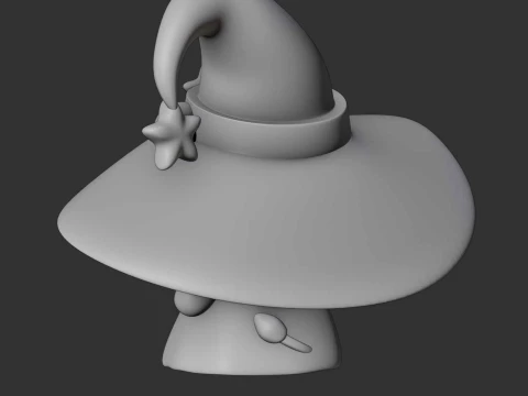 Cute 3dprintable lion wizard for halloween gift 3D Print Model