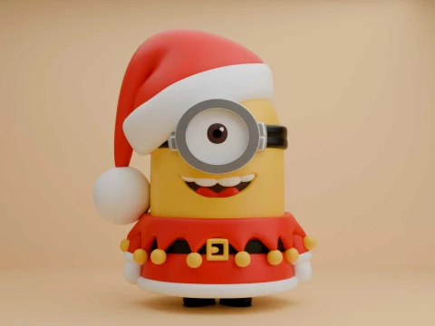 Cute 3dprintable minion quirkey elf for christmas gift Model do druku 3D