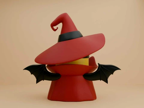 Cute 3dprintable minion wizard for halloween gift 3D Print Model