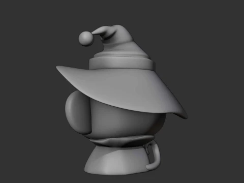 Cute 3dprintable monkey wizard for halloween gift 3D Print Model