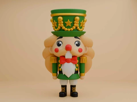 Cute 3dprintable nutcracker for christmas decor 3D Print Model