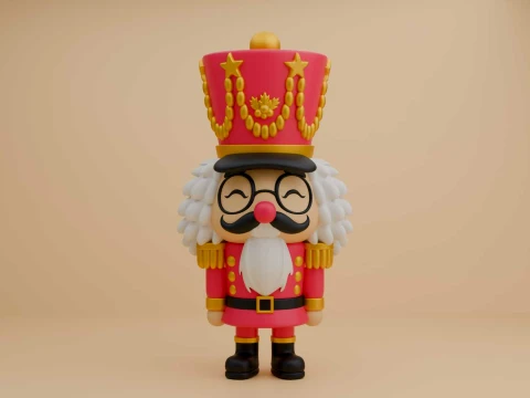 Cute 3dprintable nutcracker for christmas gift 3D Print Model