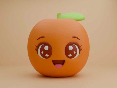 Cute 3dprintable orange 3D Принт Модель