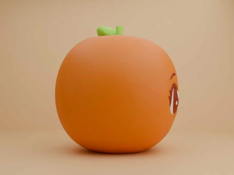 Cute 3dprintable orange 3D Print Model