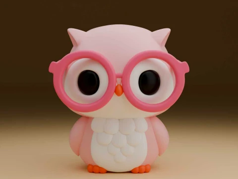 Cute 3dprintable owl figure 3D Print Model