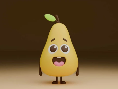 Cute 3dprintable pear toy 3D प्रिंट मॉडल