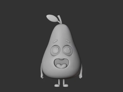 Cute 3dprintable pear toy 3D Print Model