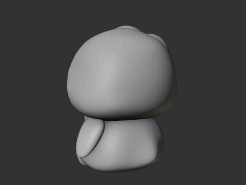 Cute 3dprintable chicken penguin and heart for valentine gift 3D Print Model
