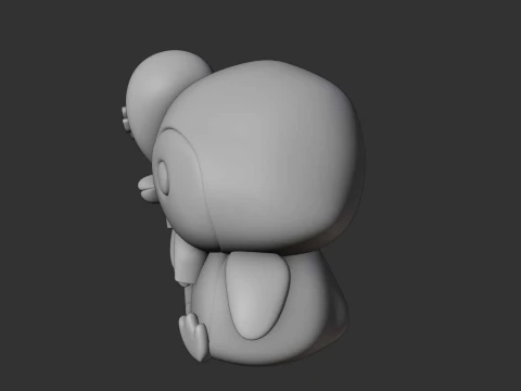 Cute 3dprintable chicken penguin and heart for valentine gift 3D Print Model
