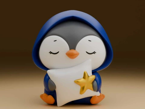 Cute 3dprintable chicken penguin toy 3D Print Model