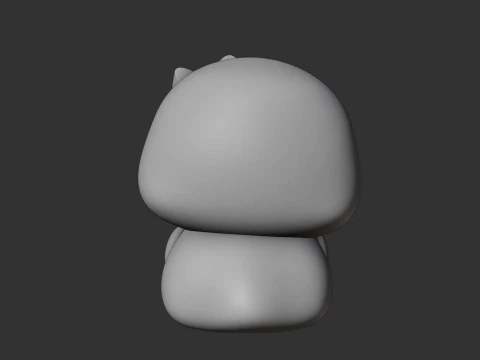 Cute 3dprintable chicken penguin and heart for valentine gift 3D Print Model