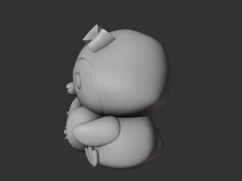 Cute 3dprintable chicken penguin and heart for valentine gift 3D Print Model