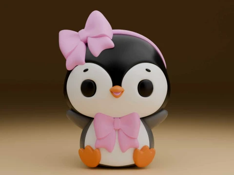 Cute 3dprintable chicken penguin toy 3D Print Model