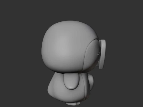 Cute 3dprintable chicken penguin and heart for valentine gift 3D Print Model