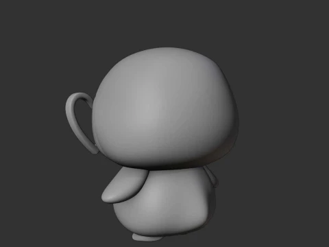 Cute 3dprintable chicken penguin and heart for valentine gift 3D Print Model