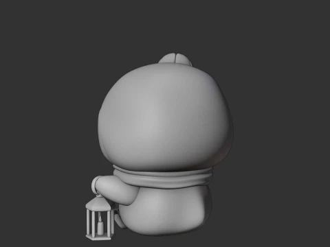 Cute 3dprintable chicken penguin and pumpkin for halloween gift 3D Print Model