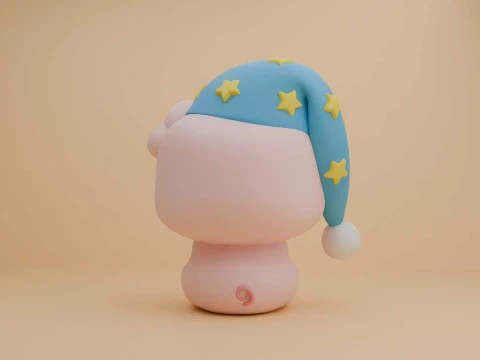 Cute pig toy Modello di stampa 3D