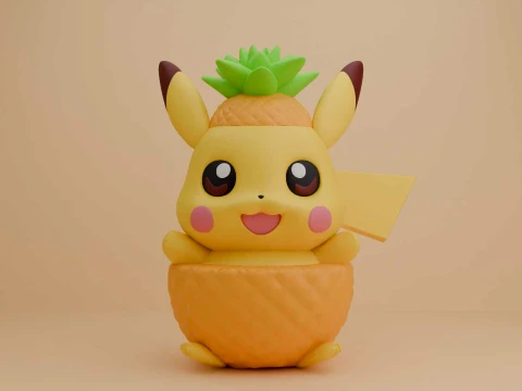 Pikachu pokemon figure 3D Print Model