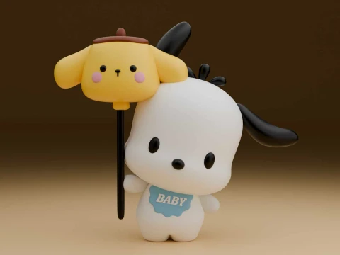 Pochacco sanrio dog Modelo de impresión 3D