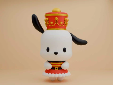 Pochacco sanrio nutcracker for christmas gift Modello di stampa 3D