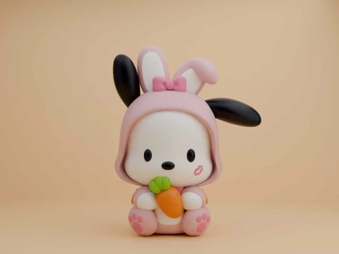 Pochacco sanrio rabbit costume 3D Print Model