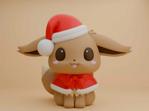 Pokemon eevee for christmas decor 3D Print Model