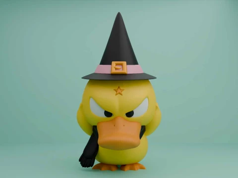 Pokemon psyduck wizard for halloween toy 3D Print Model