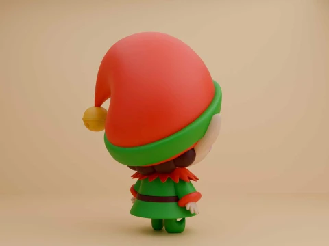 Christmas quirky elf boy 3D Print Model