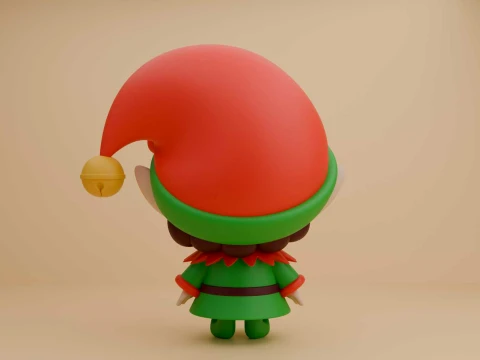 Christmas quirky elf boy 3D Print Model