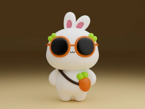 Rabbit toy 3D Print Model
