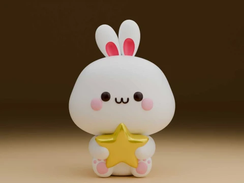 Rabbit toy 3D Print Model