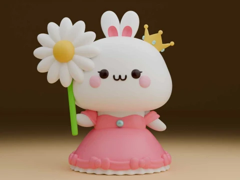 Rabbit toy 3D Print Model
