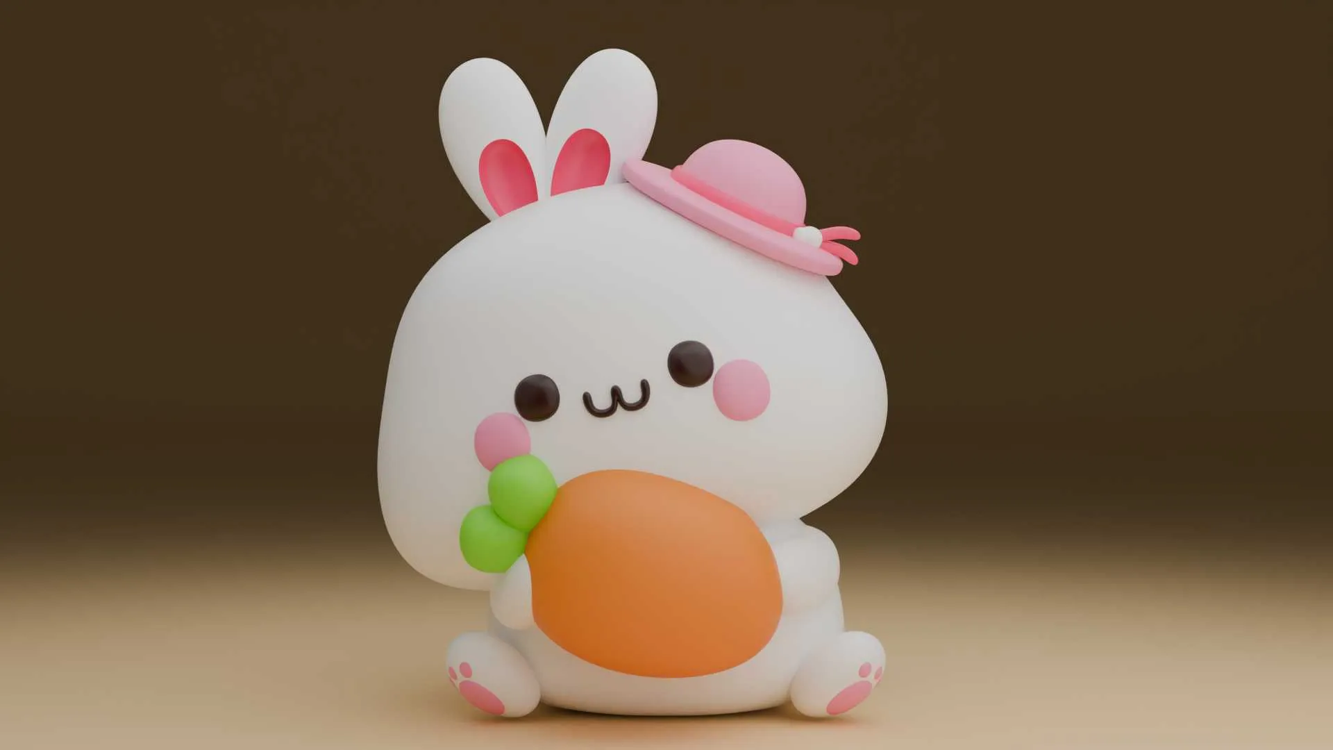 Rabbit toy 3D Print Model .c4d .max .obj .3ds .fbx .stl .blend 