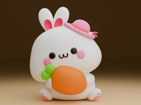 Rabbit toy 3D Print Model