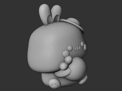 Rabbit toy 3D Print Model