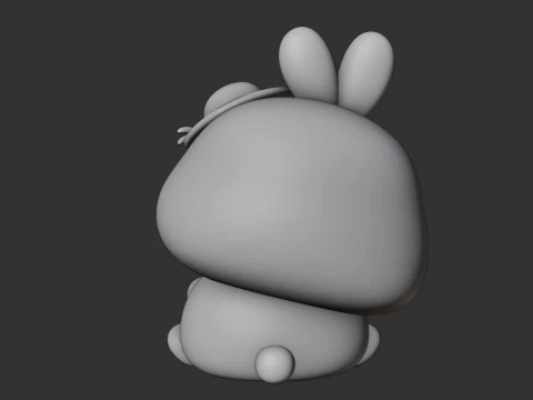 Rabbit toy 3D Print Model