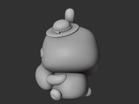 Rabbit toy 3D Print Model