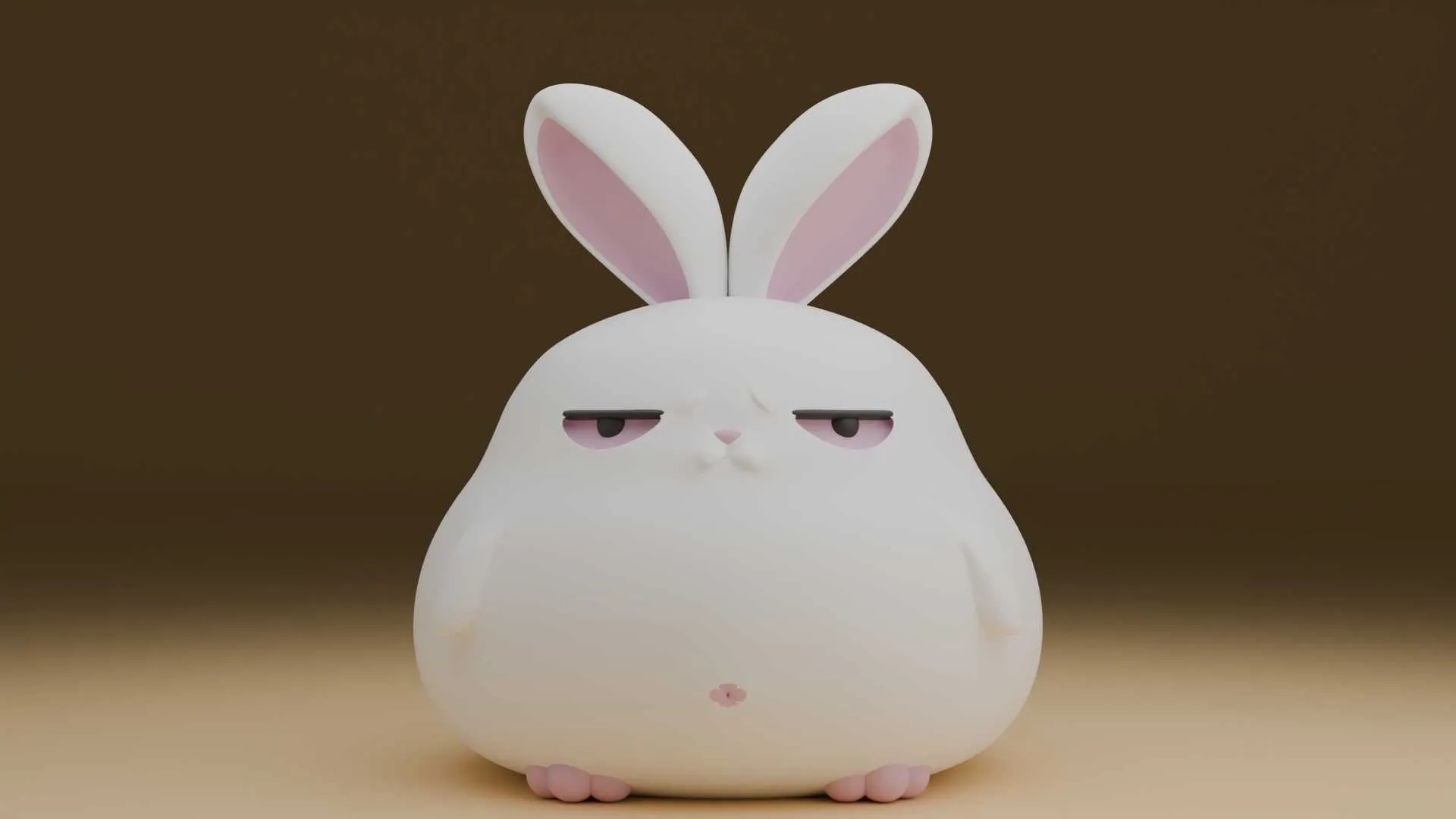Rabbit toy 3D Print Model .c4d .max .obj .3ds .fbx .stl .blend 