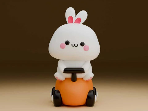 Rabbit toy 3D Print Model