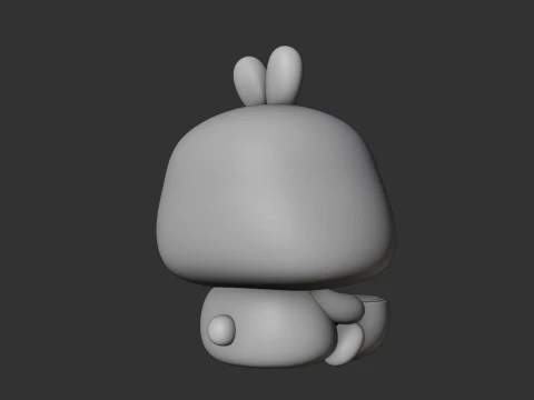 Rabbit and watermelon toy 3D Print Model