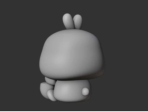 Rabbit and watermelon toy 3D Print Model