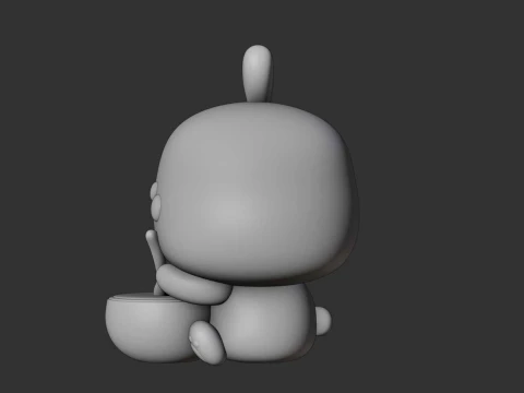 Rabbit and watermelon toy 3D Print Model