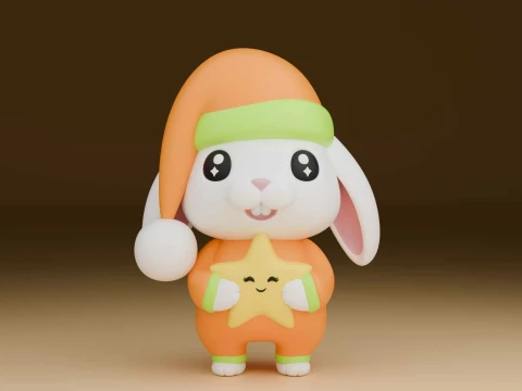 Rabbit toy 3D Print Model
