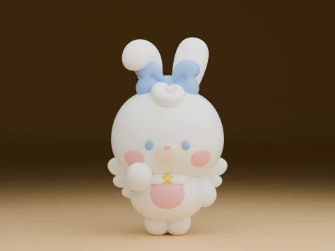 Rabbit toy 3D Print Model